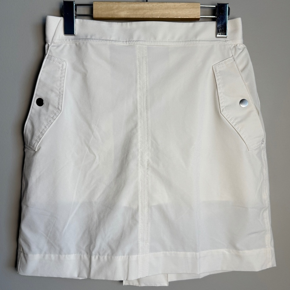 Athleta Women's 6 Performance Golf Skort Cream Pull On Outdoor Tennis Sporty
